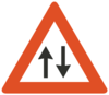 Two Way Traffic Ahead Clip Art